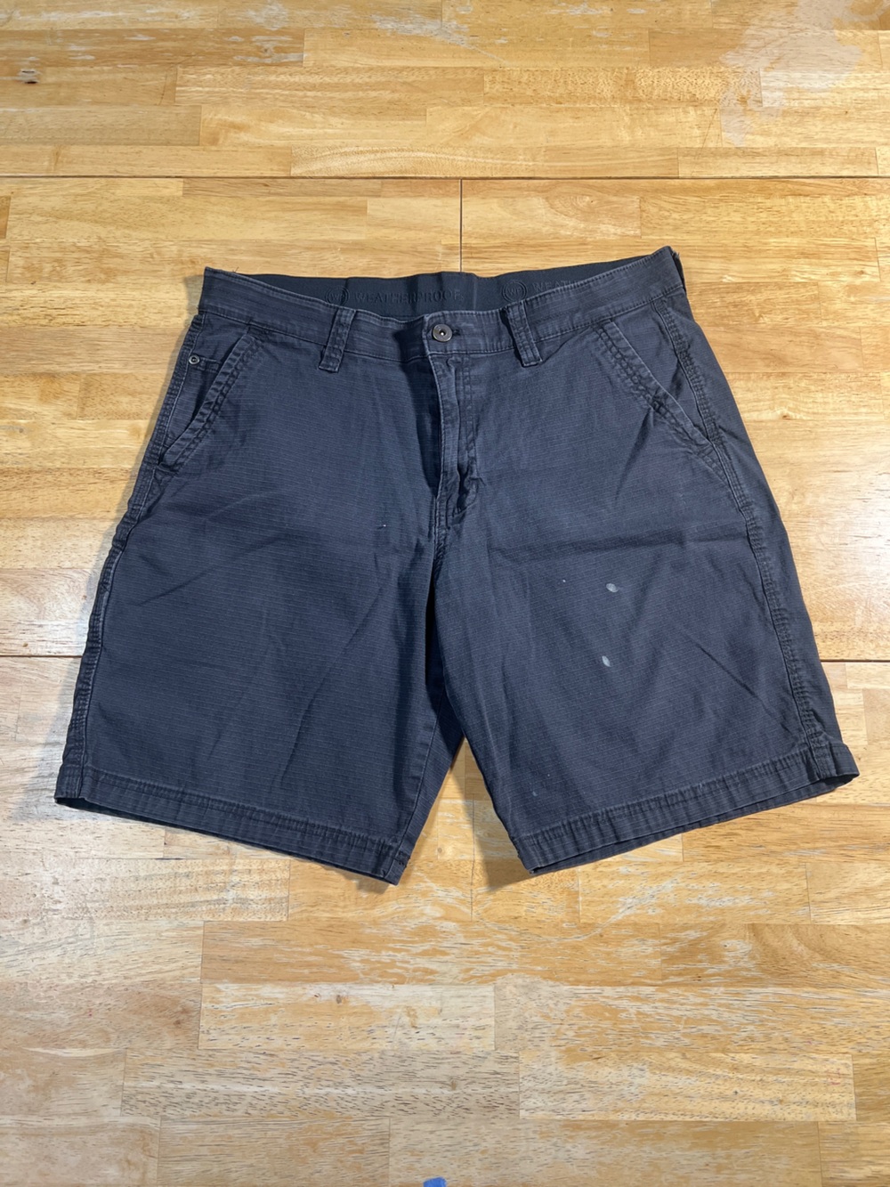 Weatherproof Men's Stretch Ripstop Utility Trail Shorts 32 Grey Shadow W3S223SC